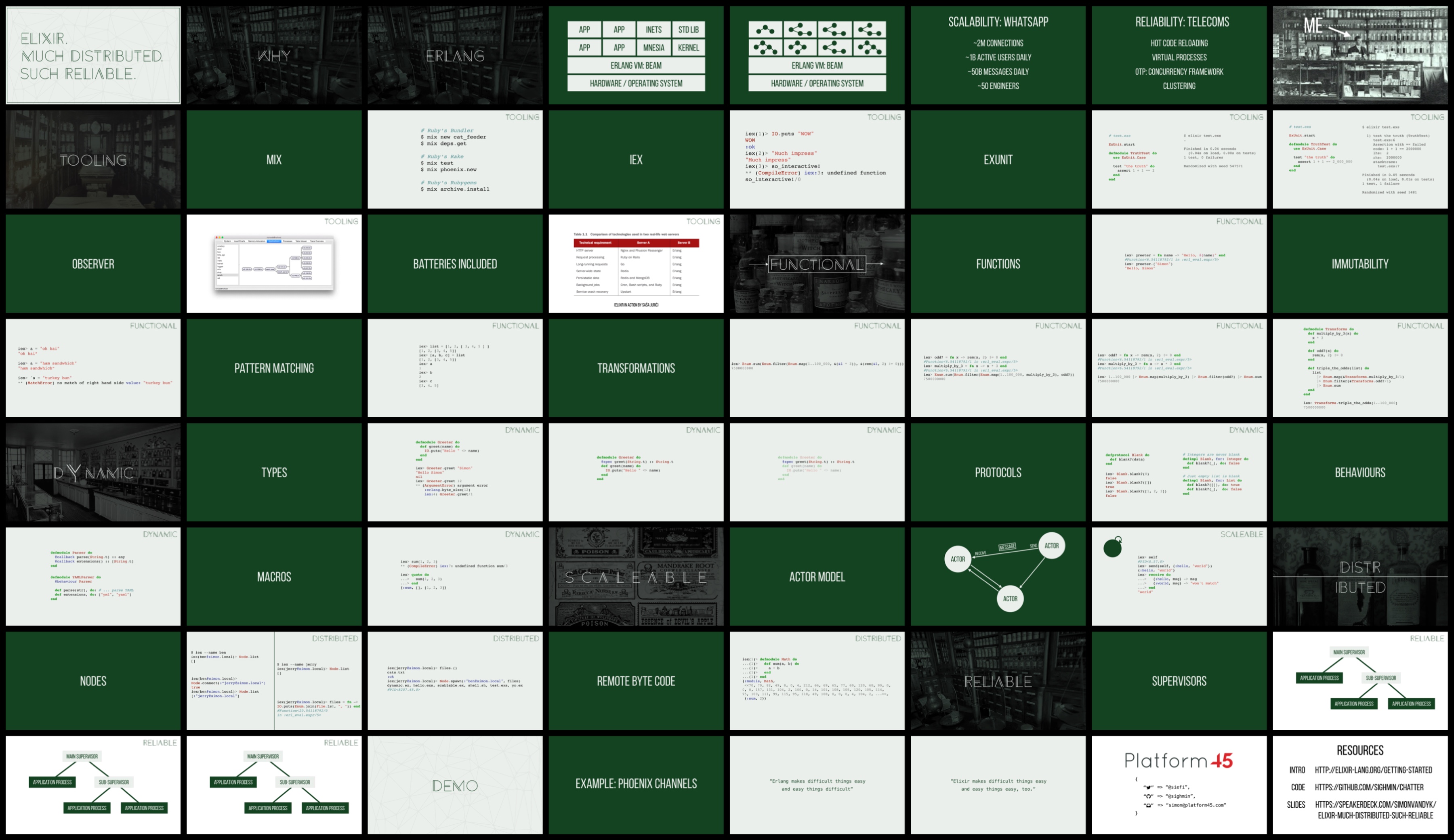 Grid of presentation slide thumbnails