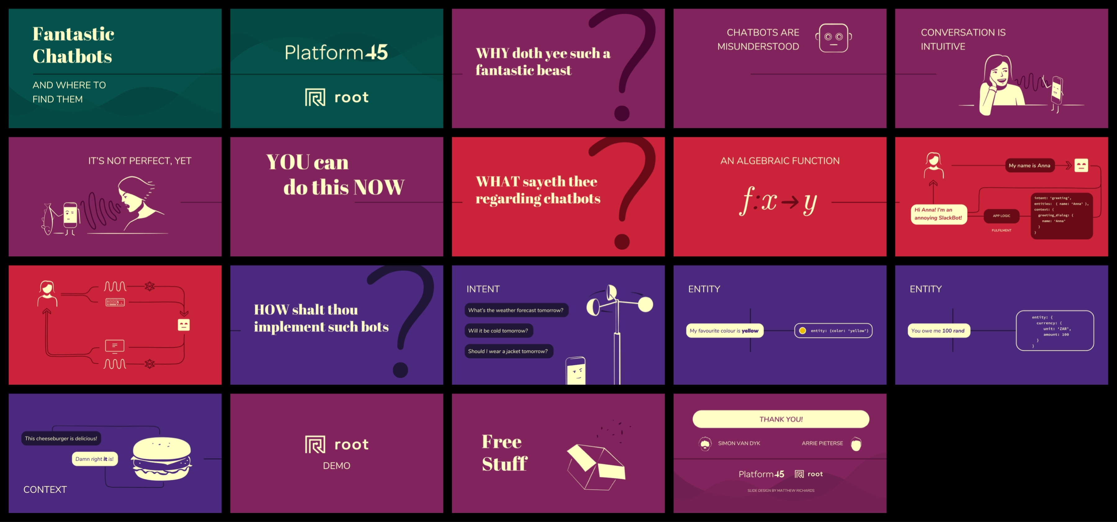Grid of presentation slide thumbnails